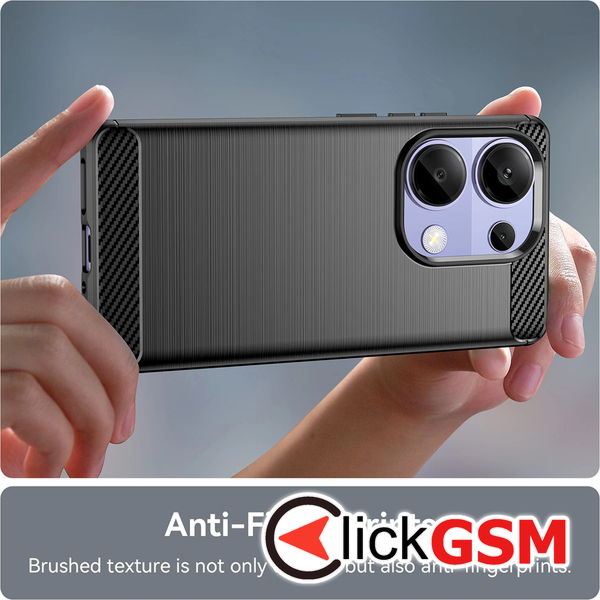 Techsuit - Carbon Silicone - Xiaomi Redmi Note 13 Pro 4G / Poco M6 Pro 4G - Blue