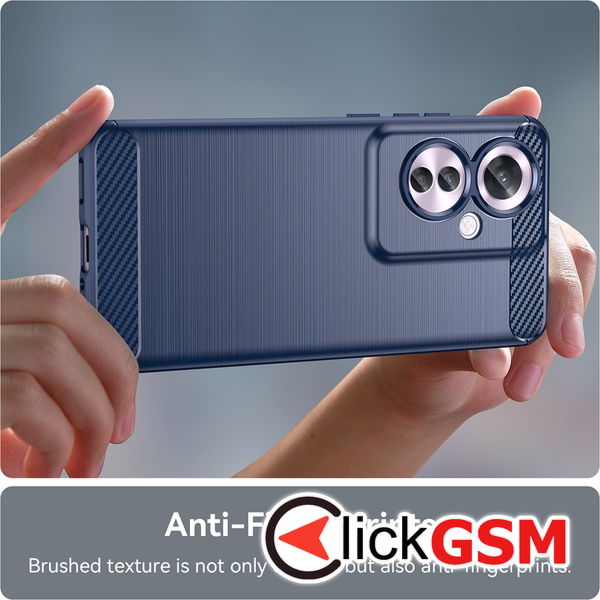 Techsuit - Carbon Silicone - Oppo Reno11 F - Blue