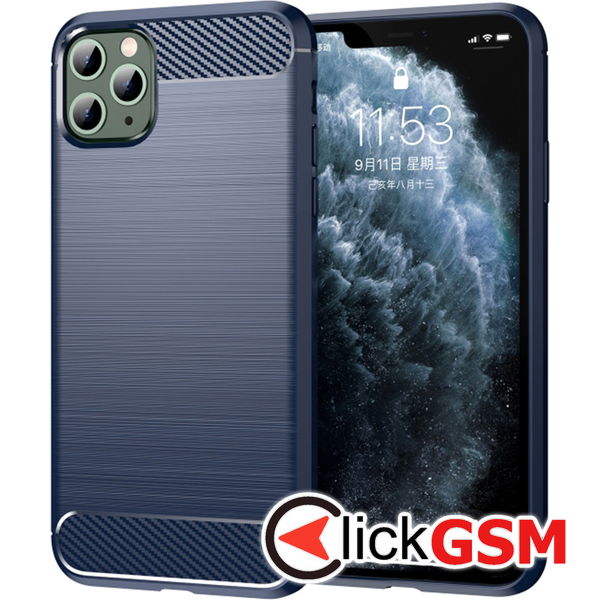 Techsuit - Carbon Silicone - iPhone 11 Pro - Blue