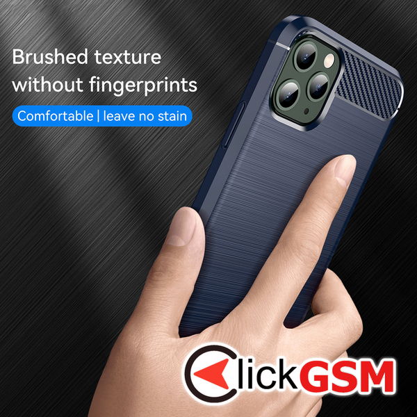 Techsuit - Carbon Silicone - iPhone 11 Pro Max - Blue