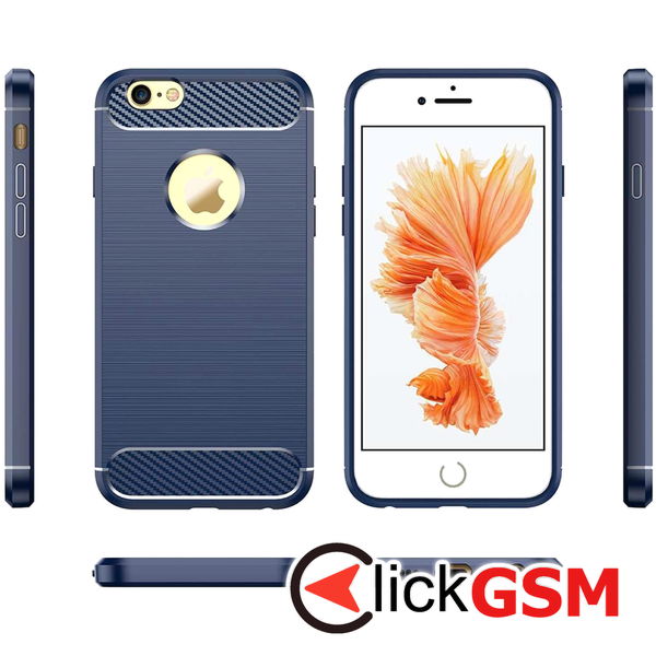 Techsuit - Carbon Silicone - iPhone 6 Plus / iPhone 6s Plus - Blue