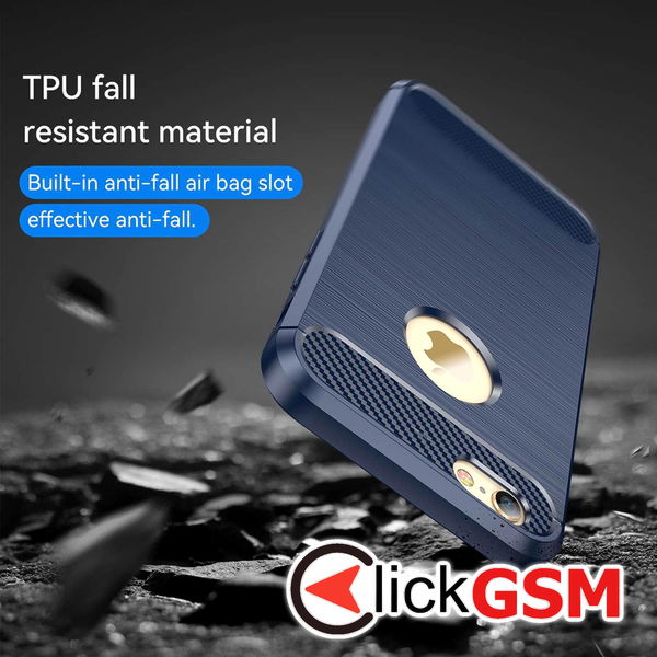 Techsuit - Carbon Silicone - iPhone 6 Plus / iPhone 6s Plus - Blue