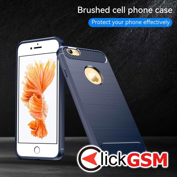 Techsuit - Carbon Silicone - iPhone 6 Plus / iPhone 6s Plus - Blue