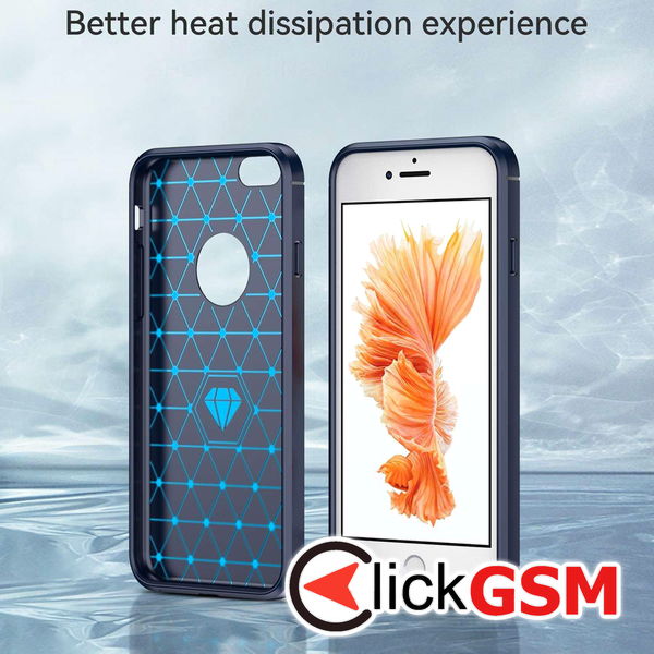 Techsuit - Carbon Silicone - iPhone 6 Plus / iPhone 6s Plus - Blue