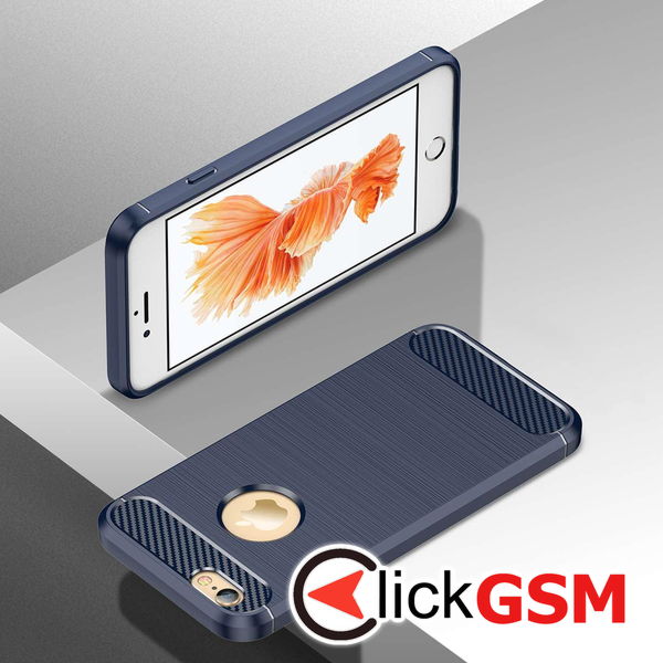 Techsuit - Carbon Silicone - iPhone 6 Plus / iPhone 6s Plus - Blue