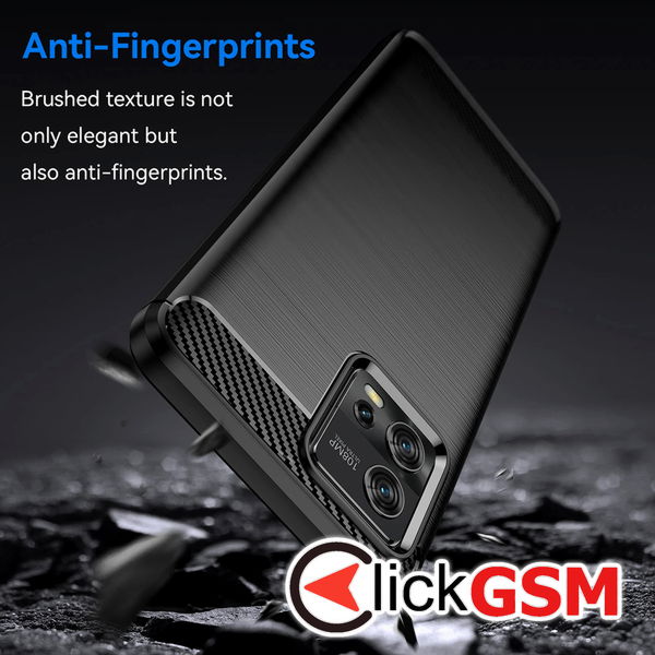 Techsuit - Carbon Silicone - Motorola Moto G72 - Blue