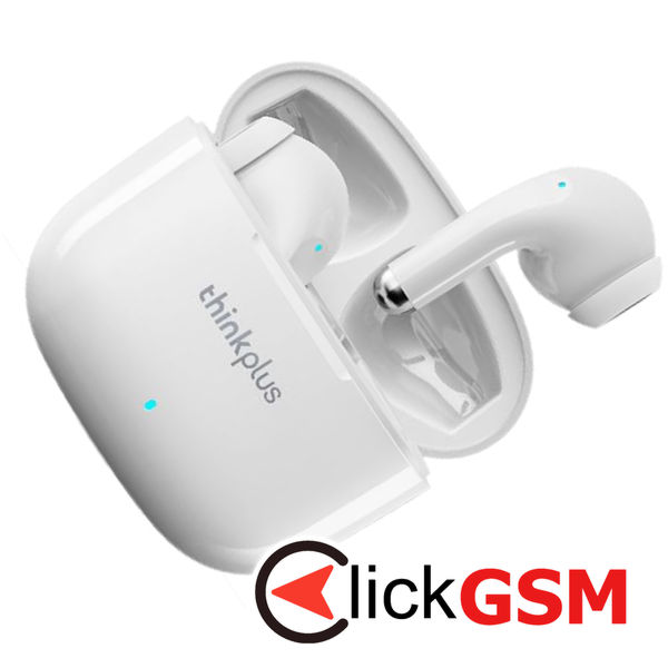 Lenovo - Wireless Earbuds ThinkPlus LivePods (LP40 Pro) - TWS, Bluetooth 5.1, HiFi, Stereo Sound, IPX5 - White