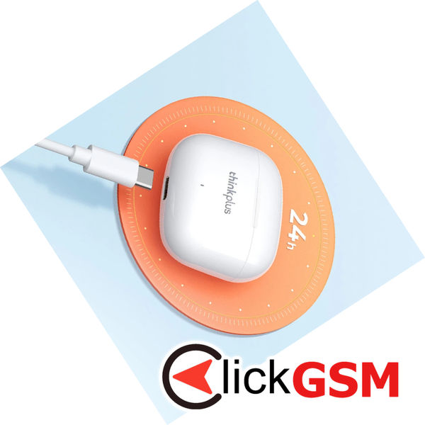 Lenovo - Wireless Earbuds ThinkPlus LivePods (LP40 Pro) - TWS, Bluetooth 5.1, HiFi, Stereo Sound, IPX5 - White