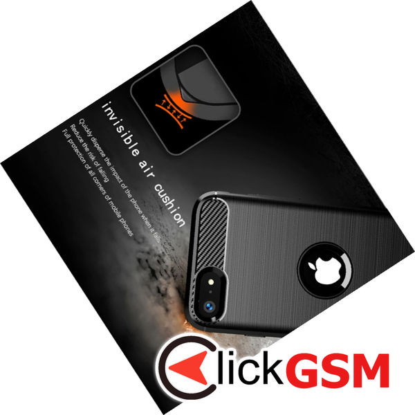 Techsuit - Carbon Silicone - iPhone SE 2, SE 2020 / iPhone SE 3, SE 2022 - Blue