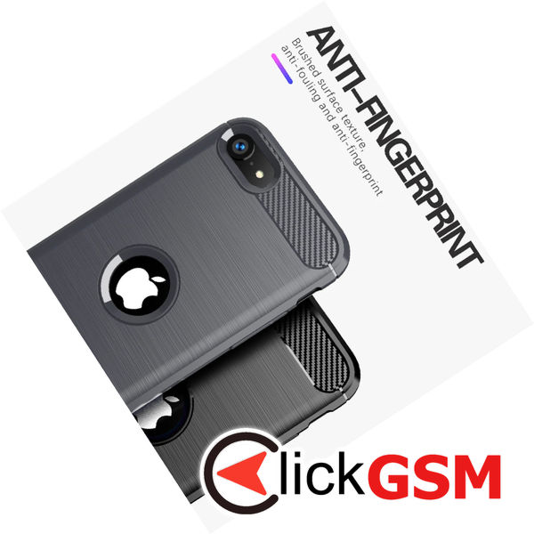 Techsuit - Carbon Silicone - iPhone SE 2, SE 2020 / iPhone SE 3, SE 2022 - Blue