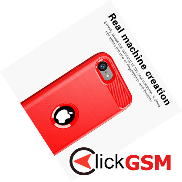 Techsuit - Carbon Silicone - iPhone SE 2, SE 2020 / iPhone SE 3, SE 2022 - Blue