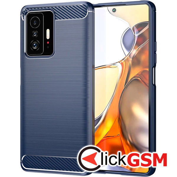 Techsuit - Carbon Silicone - Xiaomi 11T / 11T Pro - Blue
