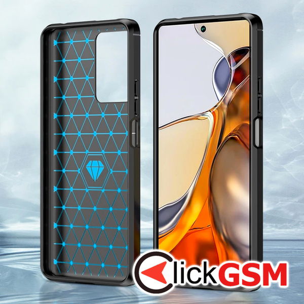 Techsuit - Carbon Silicone - Xiaomi 11T / 11T Pro - Blue