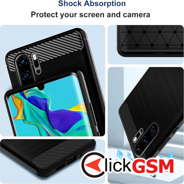 Techsuit - Carbon Silicone - Huawei P30 Pro / P30 Pro New Edition - Blue