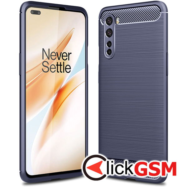 Techsuit - Carbon Silicone - OnePlus Nord 5G - Blue
