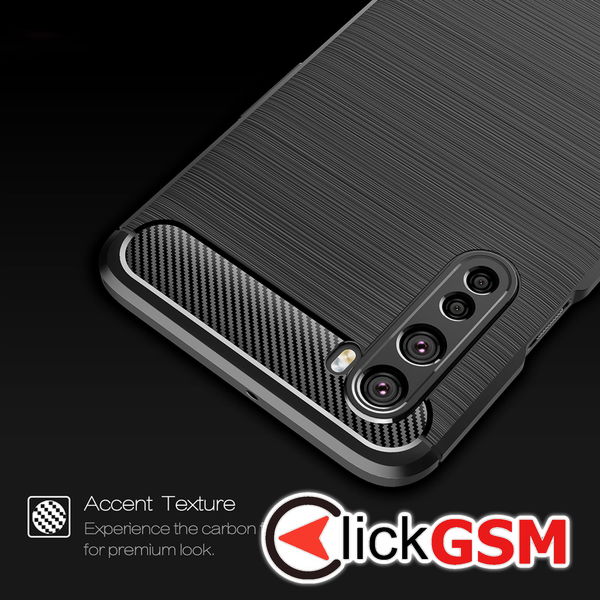 Techsuit - Carbon Silicone - OnePlus Nord 5G - Blue