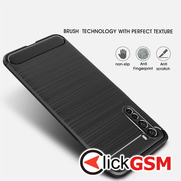 Techsuit - Carbon Silicone - OnePlus Nord 5G - Blue