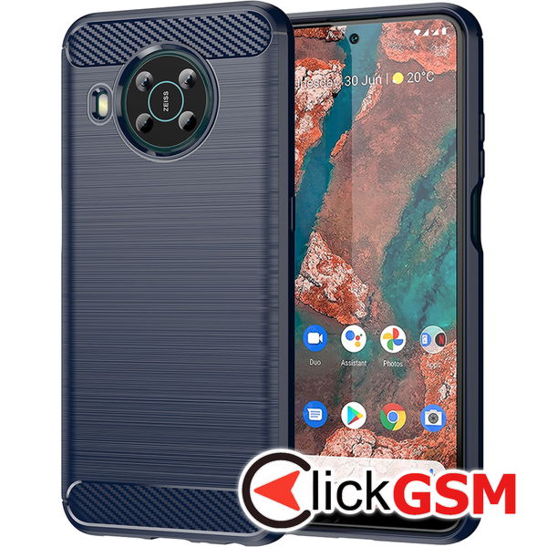 Techsuit - Carbon Silicone - Nokia X10 / X20 - Blue