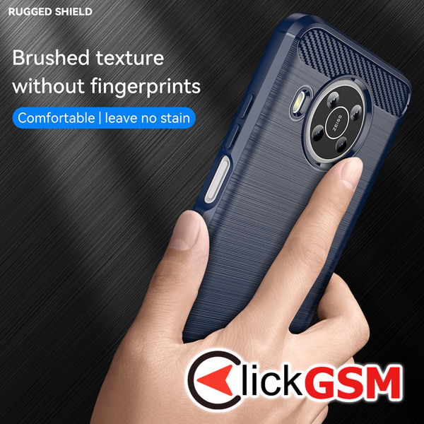 Techsuit - Carbon Silicone - Nokia X10 / X20 - Blue