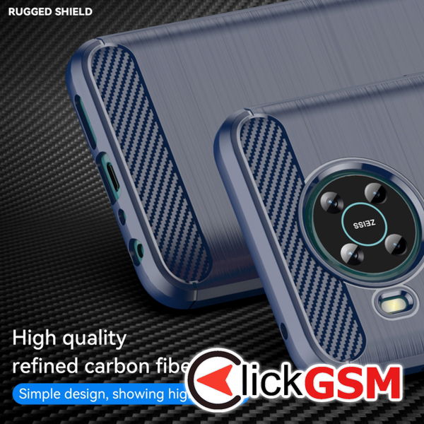 Techsuit - Carbon Silicone - Nokia X10 / X20 - Blue
