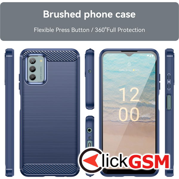Techsuit - Carbon Silicone - Nokia G42 - Blue