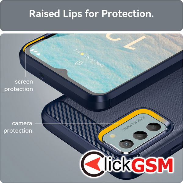 Techsuit - Carbon Silicone - Nokia G42 - Blue