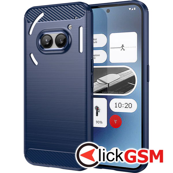 Techsuit - Carbon Silicone - Nothing Phone (2a) / (2a) Plus - Blue