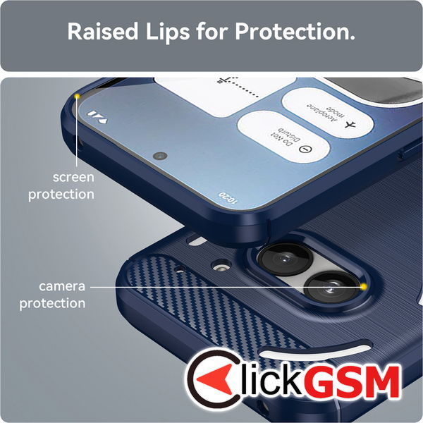 Techsuit - Carbon Silicone - Nothing Phone (2a) / (2a) Plus - Blue