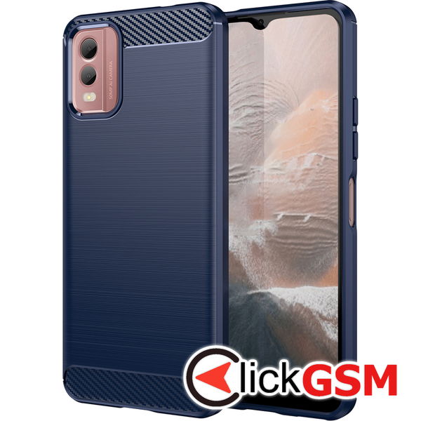 Techsuit - Carbon Silicone - Nokia C32 - Blue