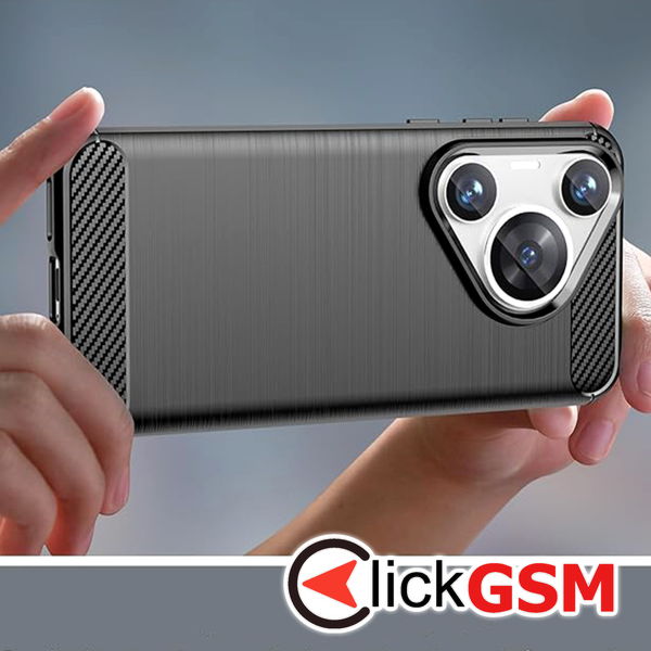 Techsuit - Carbon Silicone - Huawei Pura 70 Pro - Blue