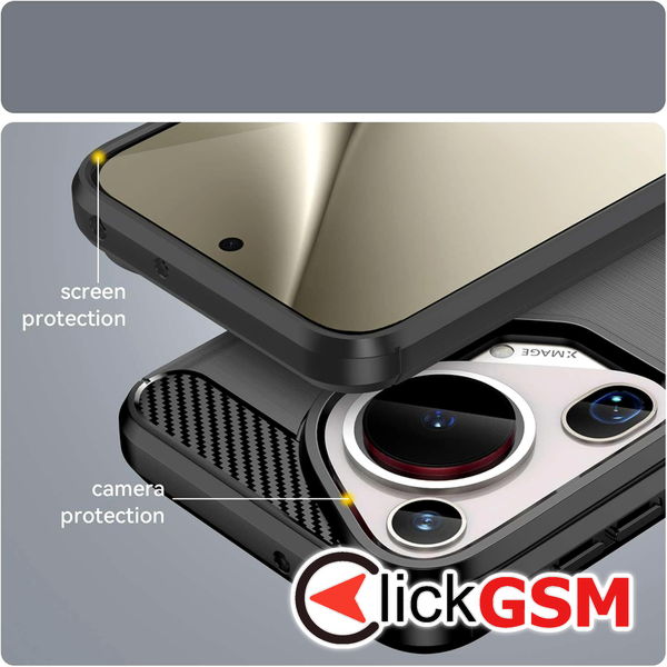 Techsuit - Carbon Silicone - Huawei Pura 70 Ultra - Blue