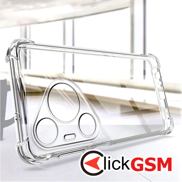 Techsuit - Shockproof Clear Silicone - Huawei Pura 70 Pro - Clear