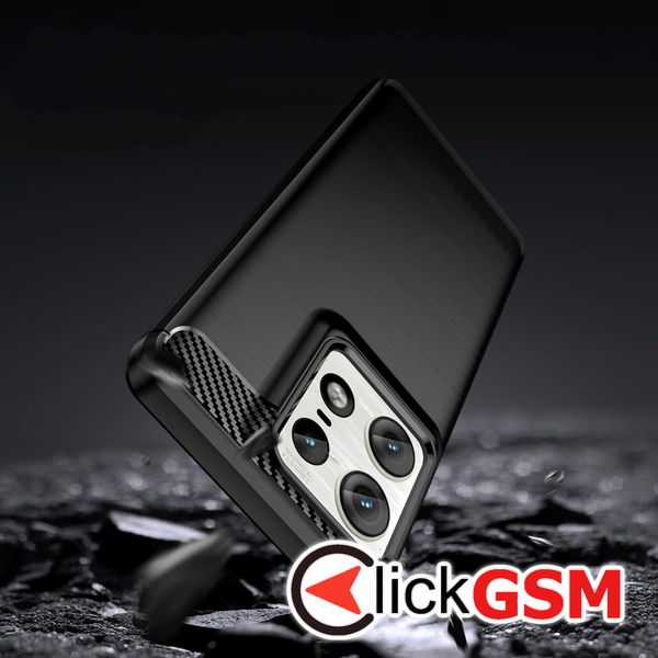 Techsuit - Carbon Silicone - Motorola Edge 50 Ultra - Black