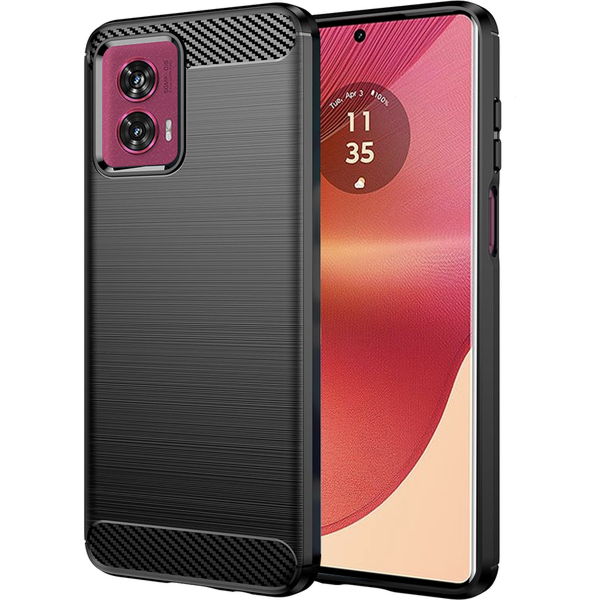 Techsuit - Carbon Silicone - Motorola Edge 50 Fusion - Black