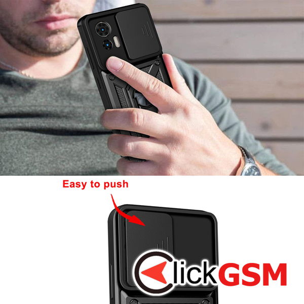 Techsuit - CamShield Series - Motorola Edge 50 Fusion - Black