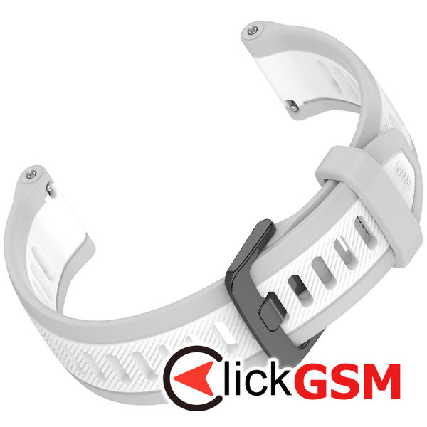 Techsuit - Watchband 20mm (W053) - Samsung Galaxy Watch 4/5/Active 2, Huawei Watch GT 3 (42mm)/GT 3 Pro (43mm) - White