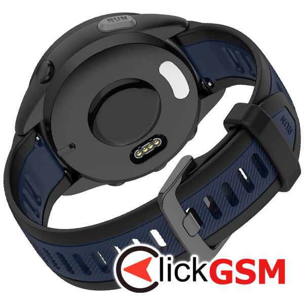 Techsuit - Watchband 20mm (W053) - Samsung Galaxy Watch 4/5/Active 2, Huawei Watch GT 3 (42mm)/GT 3 Pro (43mm) - Dark Blue