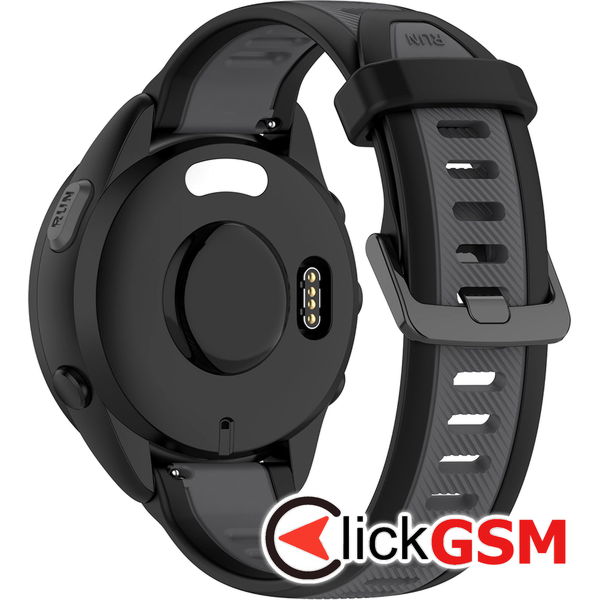Techsuit - Watchband 18mm (W053) - Huawei Watch GT 4 (41mm)/W1/Honor Watch S1/Garmin Venu 2S/Vivoactive 4S - Gray