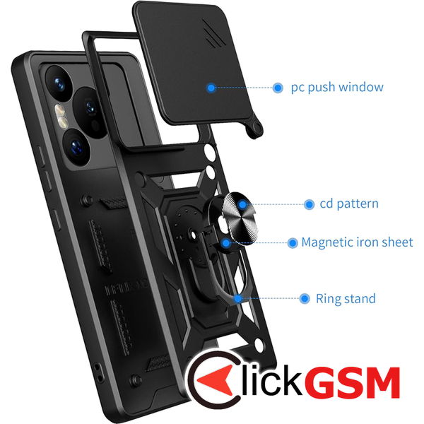 Techsuit - CamShield Series - Huawei Pura 70 - Black