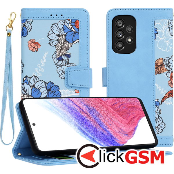 Techsuit - FlipCraft - Samsung Galaxy A53 5G - Vibrant Blue