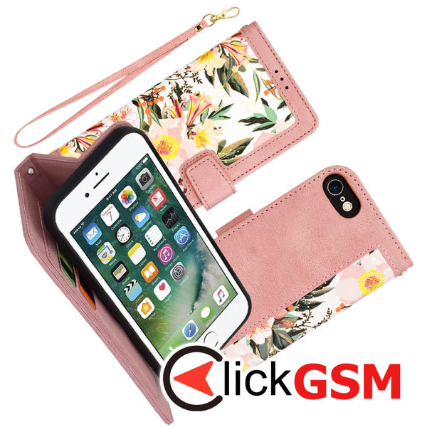 Techsuit - FlipCraft - iPhone 7 / iPhone 8 / iPhone SE 2, SE 2020 / iPhone SE 3, SE 2022 - Sweetheart Pink