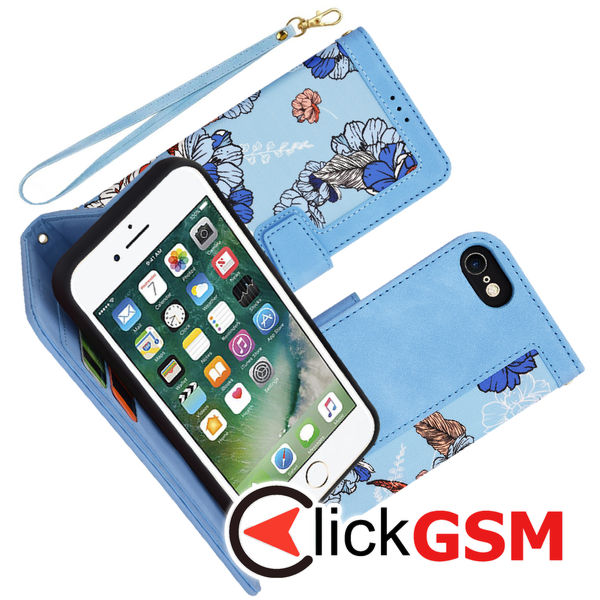 Techsuit - FlipCraft - iPhone 7 / iPhone 8 / iPhone SE 2, SE 2020 / iPhone SE 3, SE 2022 - Vibrant Blue