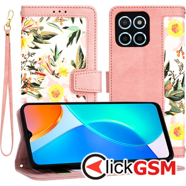 Techsuit - FlipCraft - Honor X6 / X8 5G / 70 Lite - Sweetheart Pink