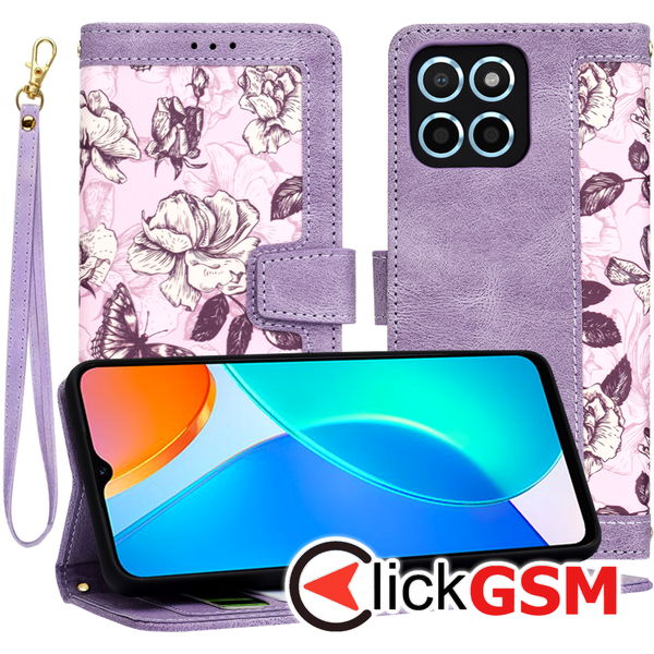 Techsuit - FlipCraft - Honor X6 / X8 5G / 70 Lite - Mysterious Purple