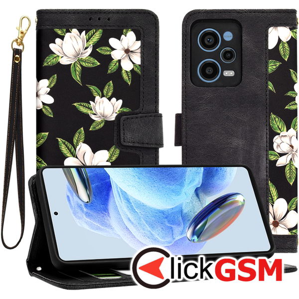 Techsuit - FlipCraft - Xiaomi Redmi Note 12 Pro 5G - Flowers of the Dawn