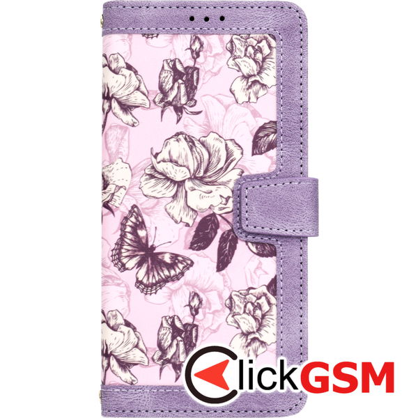 Techsuit - FlipCraft - Motorola Moto G13 / G23 / G53 - Mysterious Purple