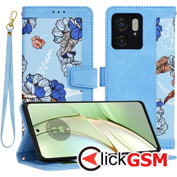 Techsuit - FlipCraft - Motorola Edge 40 / Edge (2023) - Vibrant Blue