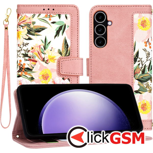 Techsuit - FlipCraft - Samsung Galaxy S23 FE - Sweetheart Pink