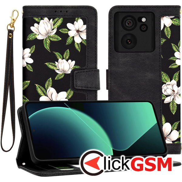 Techsuit - FlipCraft - Xiaomi 13T / 13T Pro - Flowers of the Dawn