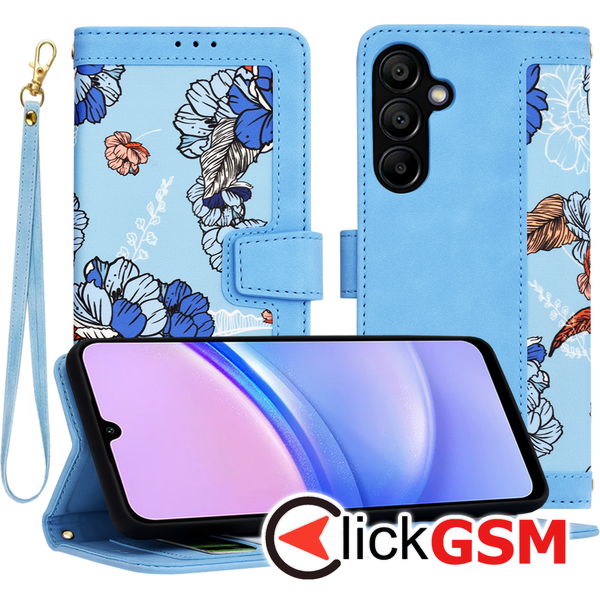 Techsuit - FlipCraft - Samsung Galaxy A15 4G / A15 5G - Vibrant Blue